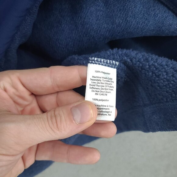 Vineyard Vines Jacket Mens Xl Blue 1/4 Zip Long Sleeve Puffer - Picture 4 of 8